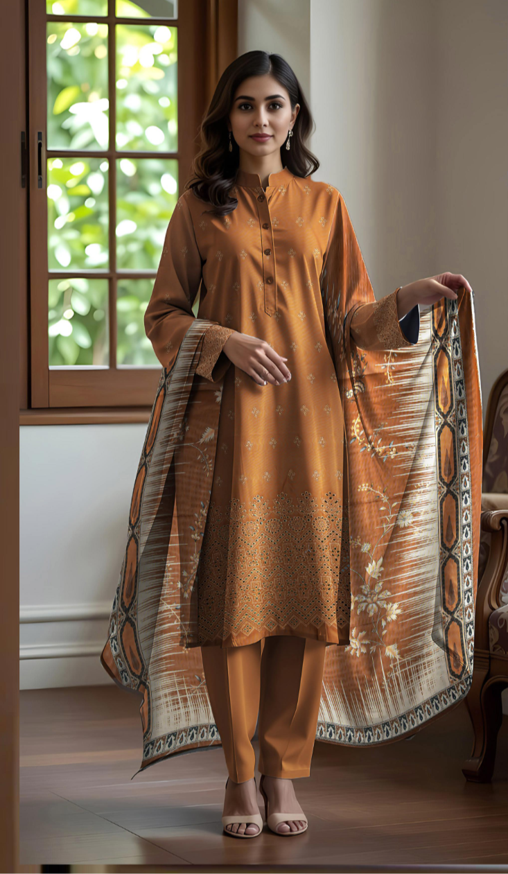 3 PIECE FESTIVE EMBROIDERED COLLECTION