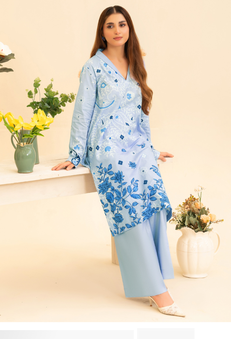 Widder Intermix Cotton Print Suit