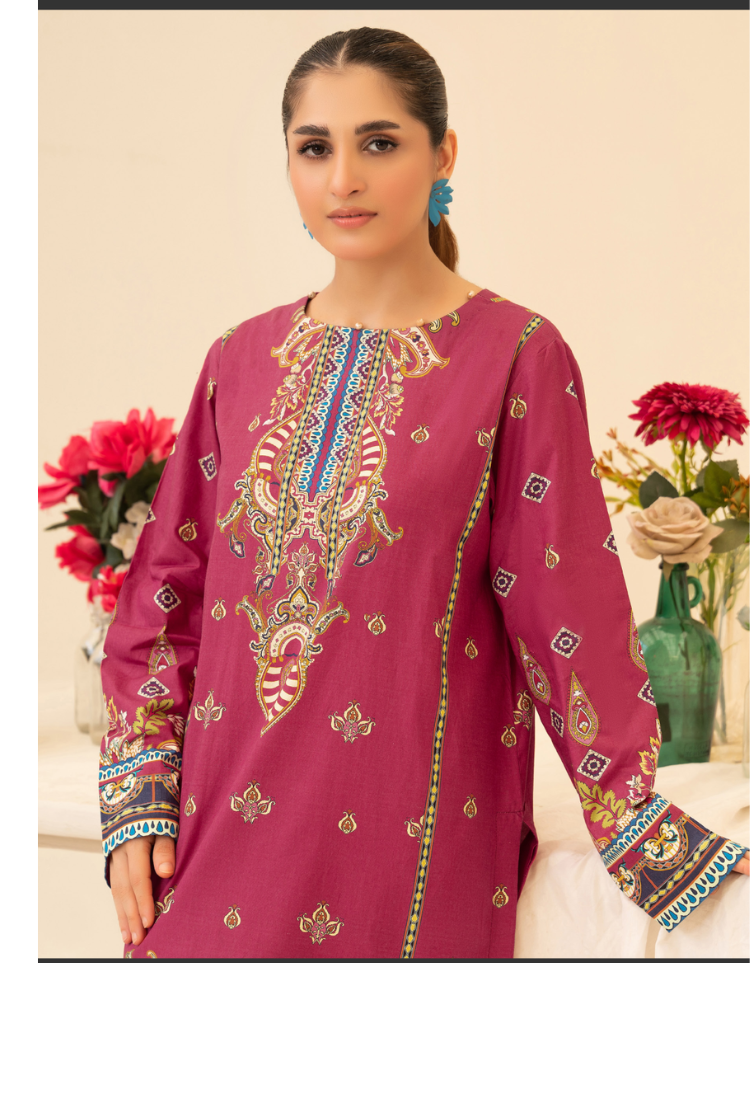 Widder Intermix Cotton Print Suit