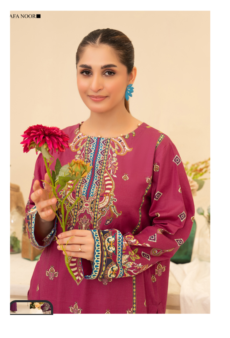 Widder Intermix Cotton Print Suit