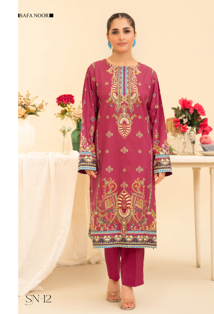 Widder Intermix Cotton Print Suit