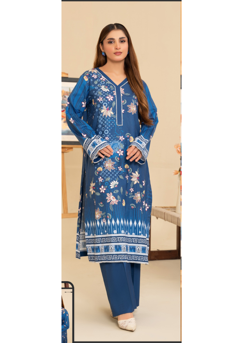 Widder Intermix Cotton Print Suit