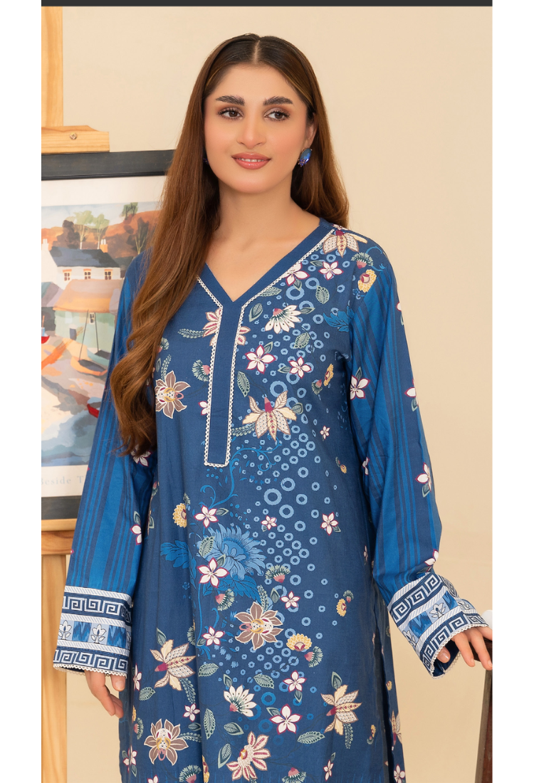 Widder Intermix Cotton Print Suit