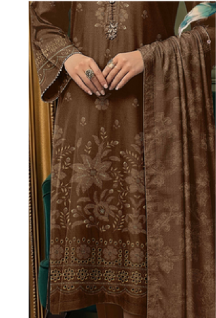 Winter slub velvet shirt and trouser